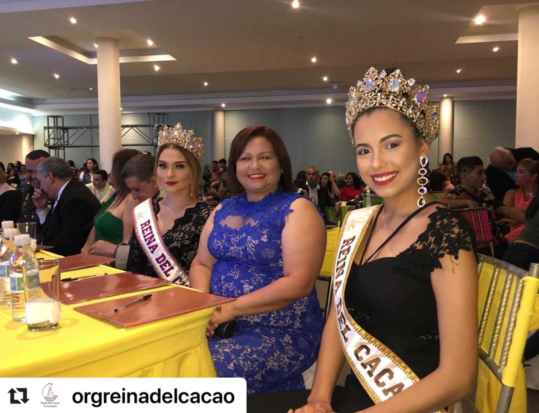 Leudys González y reinas del cacao y chocolate fueron jurados de la reina de carnaval en Maturín